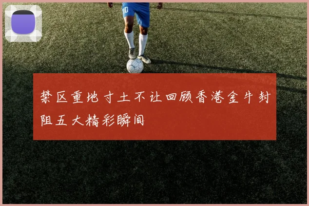 禁区重地寸土不让回顾香港金牛封阻五大精彩瞬间